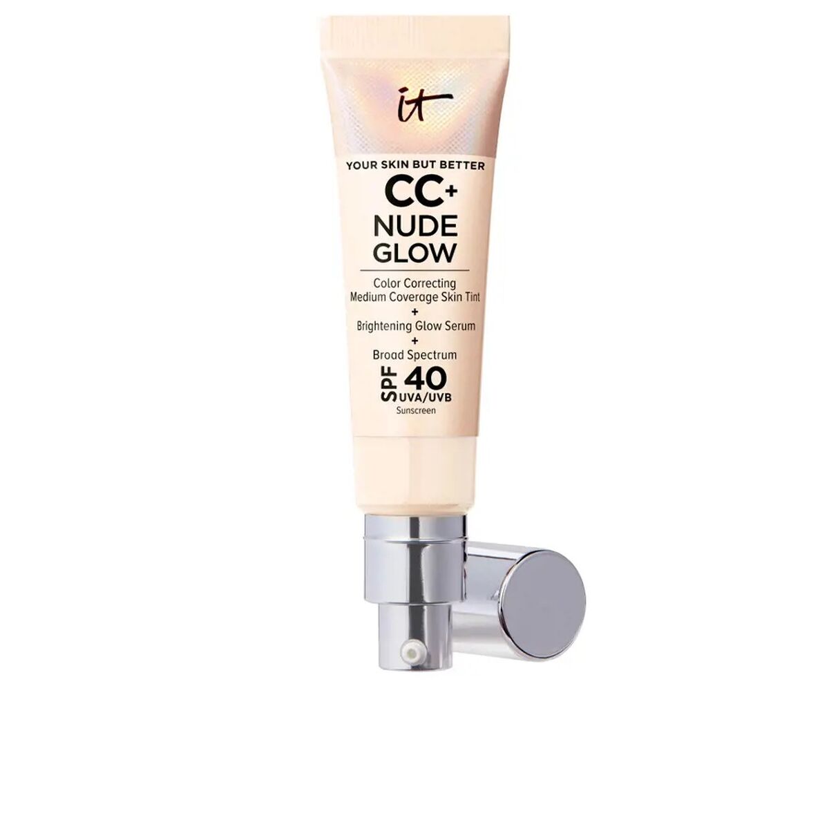 Crème Make-up Base CC+ Nude Glow Fair Ivory Spf 40 32 ml - It Cosmetics Maroc - Aylal Beauty