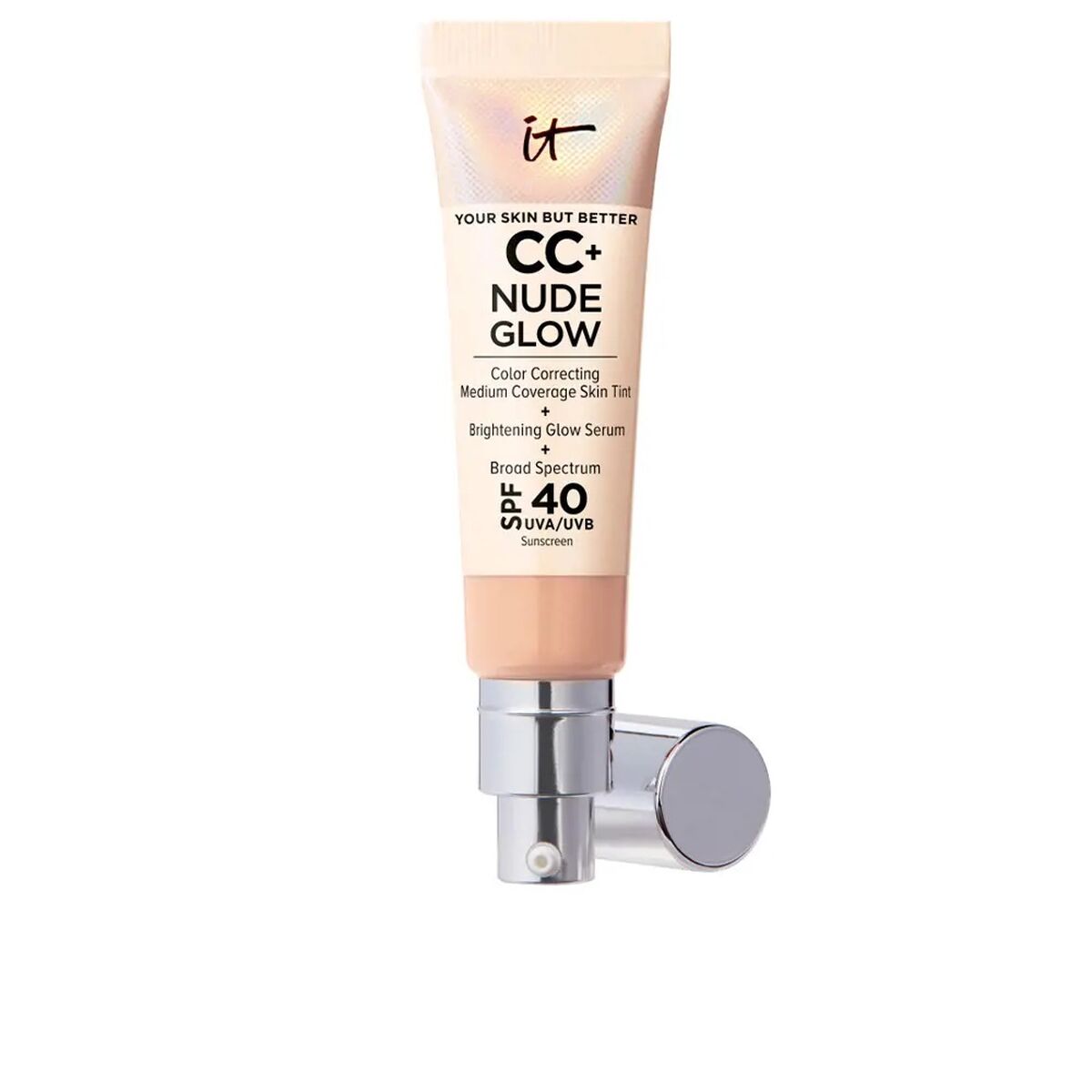 Crème Make-up Base CC+ Nude Glow neutral medium Spf 40 32 ml - It Cosmetics Maroc - Aylal Beauty