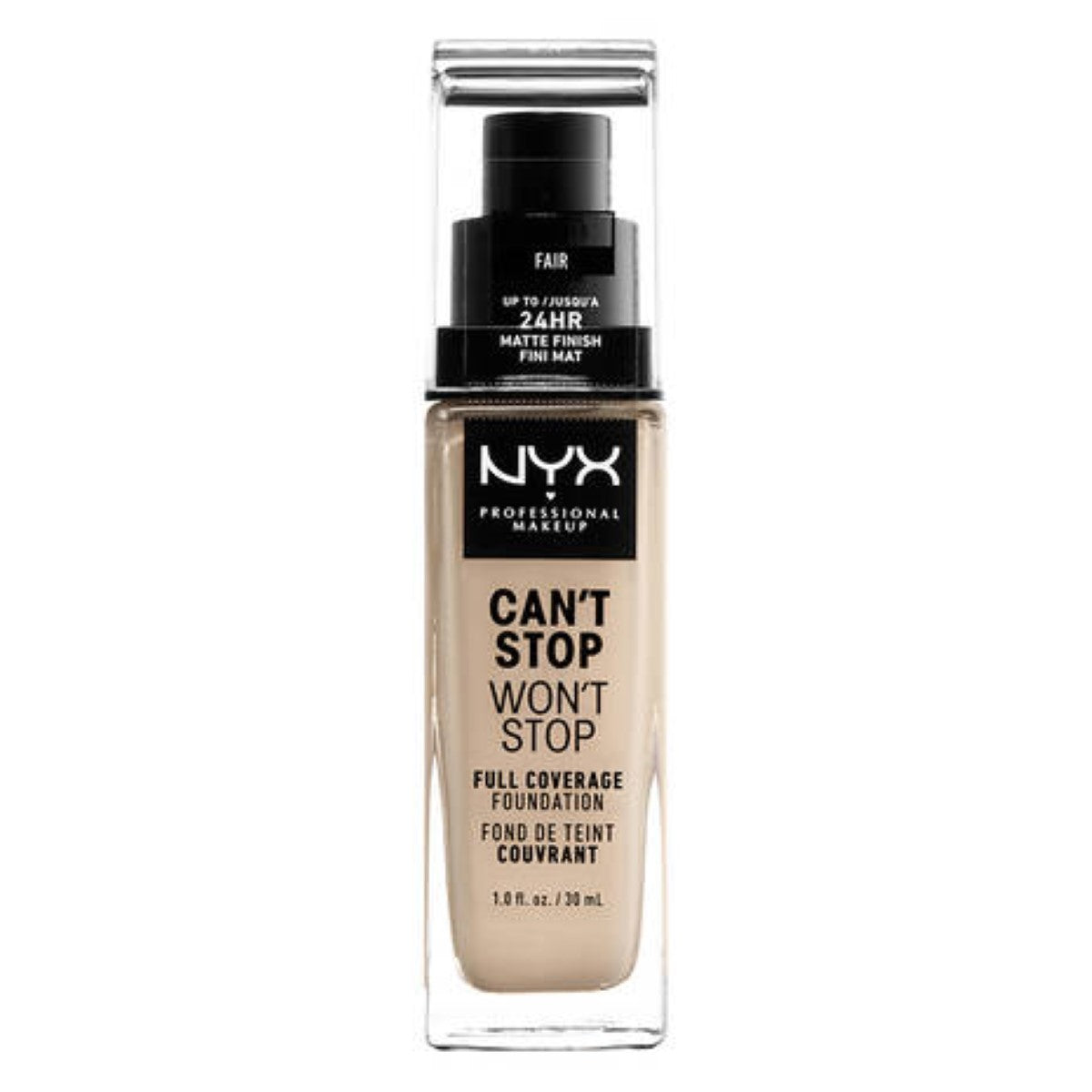 Crème Make-up Base Can't Stop Won't Stop Fair (30 ml) - NYX Maroc - Aylal Beauty