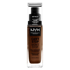 Crème Make-up Base Can't Stop Won't Stop deep walnut (30 ml) - NYX Maroc - Aylal Beauty