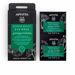 Mask for Eye Area Apivita Express Beauty 8 ml x 2 Anti-eye bags Ginkgo biloba | Apivita | Aylal Beauty