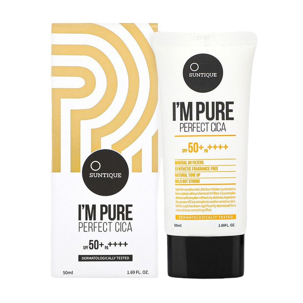 Facial Sun Cream M Pure SPF 50+ 50 ml - Suntique Maroc - Aylal Beauty