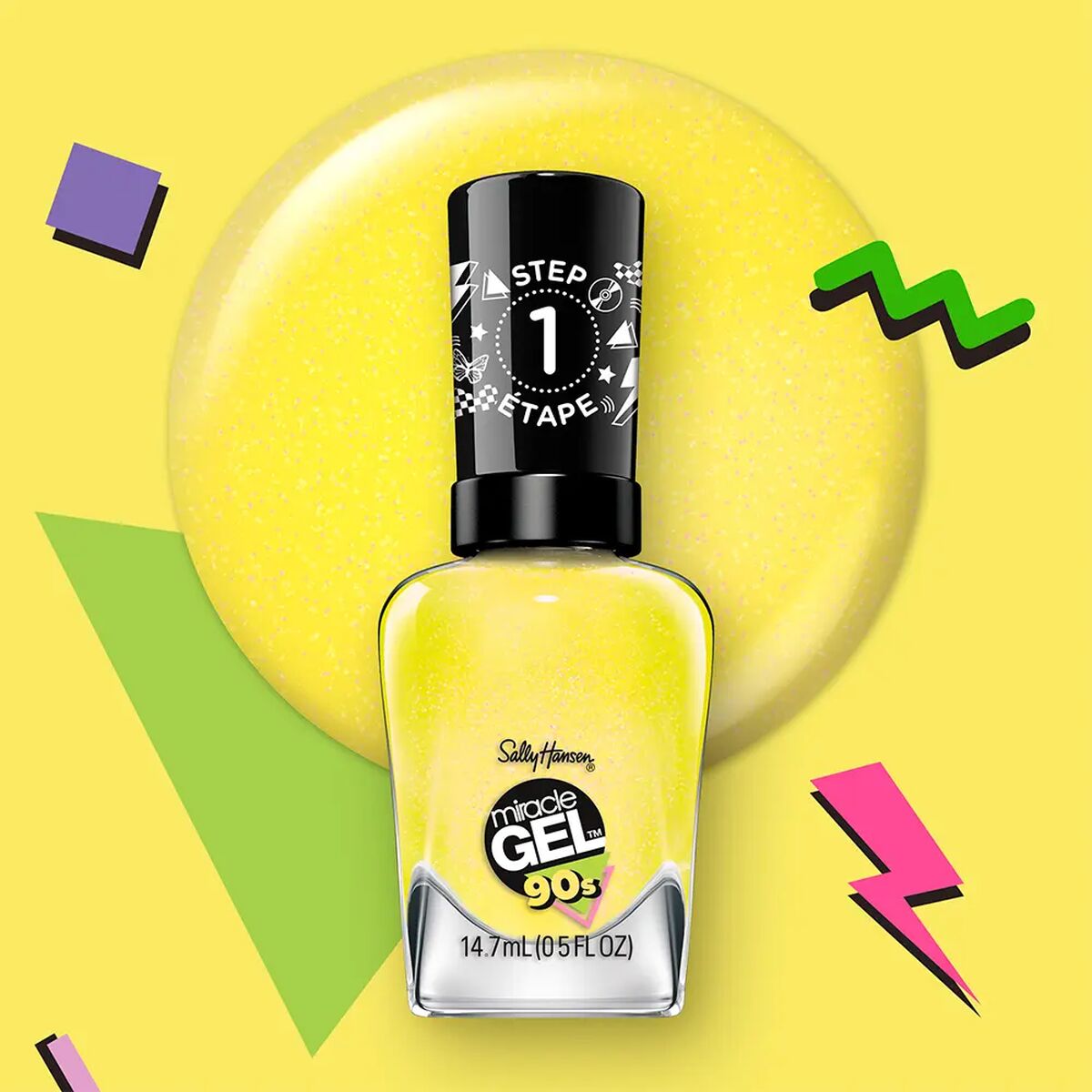 Nail polish MIRACLE GEL 90s Nº 891 Mixtape 14,7 ml - Sally Hansen Maroc - Aylal Beauty