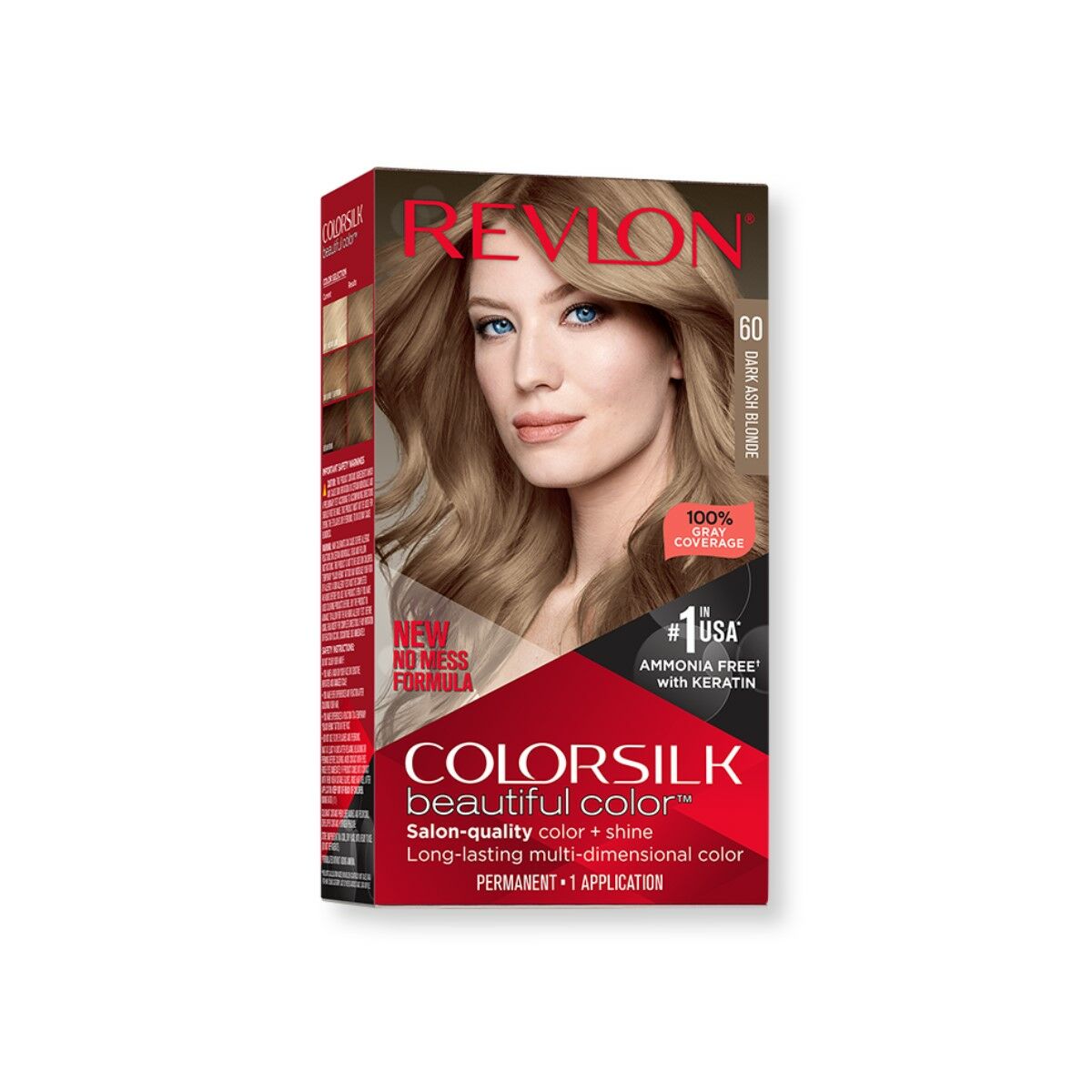 Permanent Colour Colorsilk Ammonia-free Nº 60-Dark Ash Blonde - Revlon Maroc - Aylal Beauty