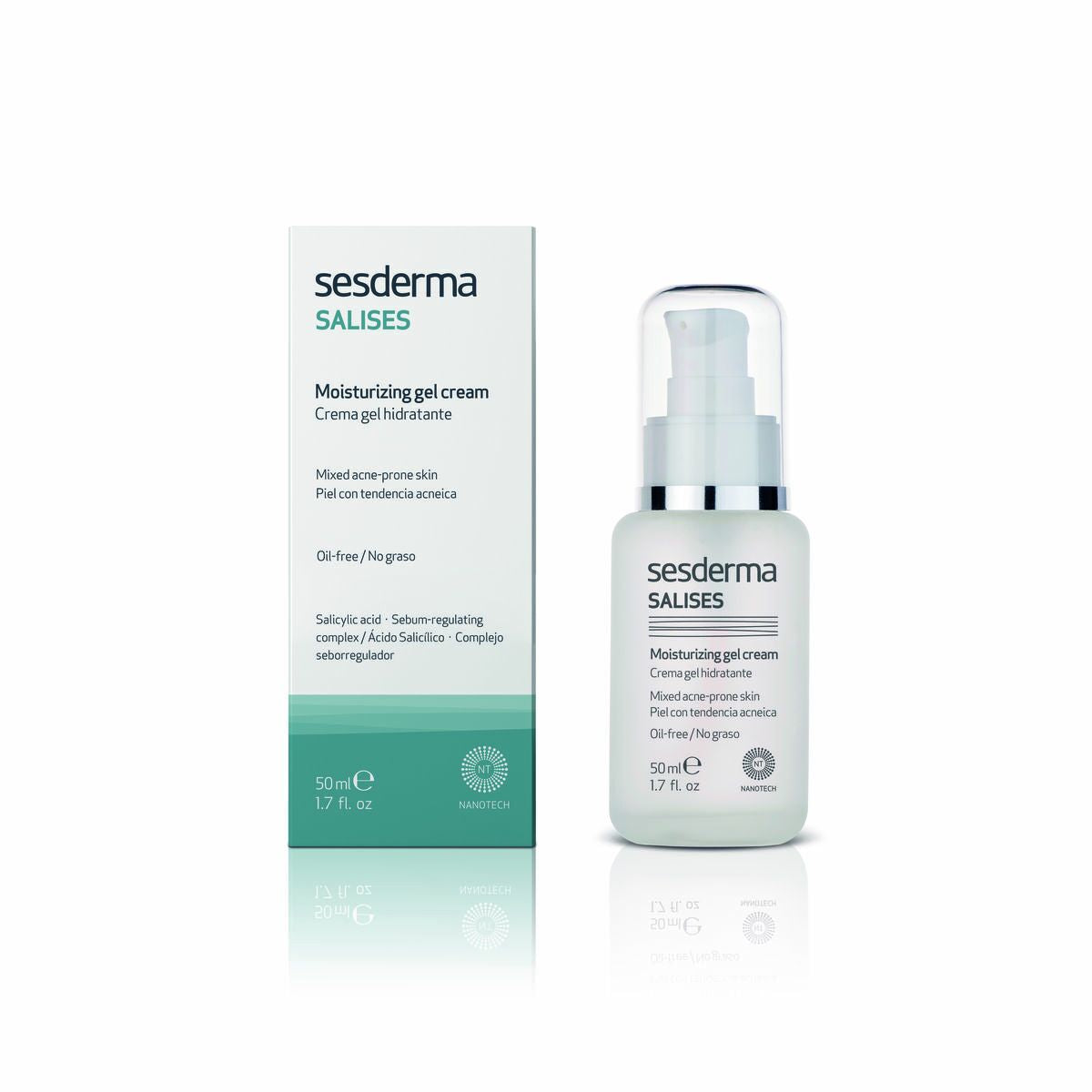 Moisturising gel cream Sesderma Salises Combination Skin 50 ml - Sesderma Maroc - Aylal Beauty