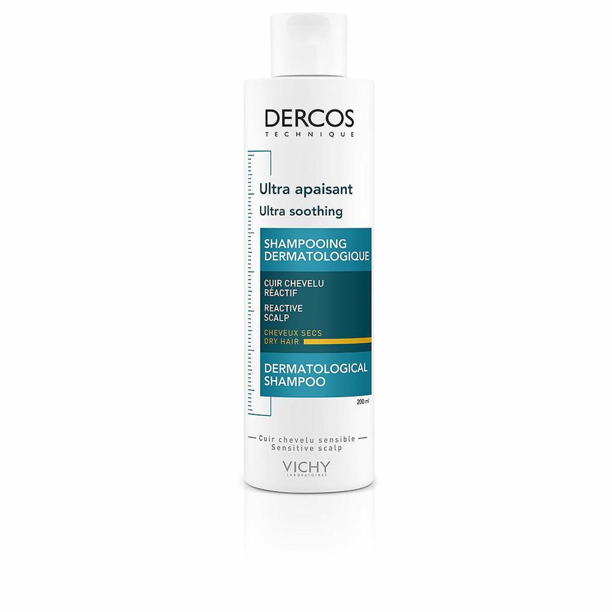 Shampoo Dercos Dry Hair Soothing (200 ml) - Vichy Maroc - Aylal Beauty