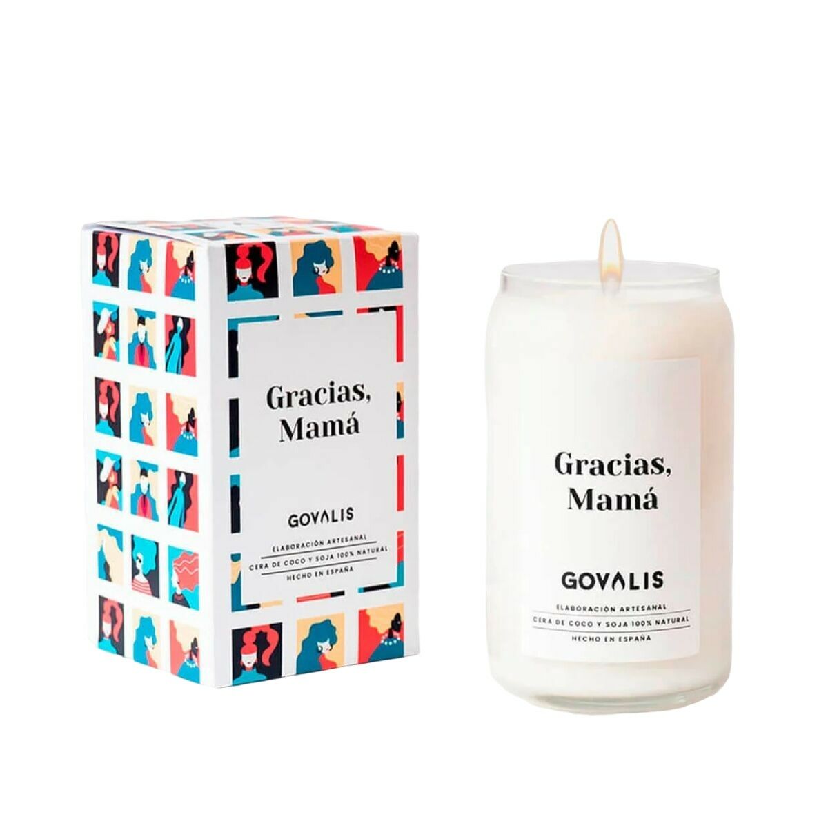 Scented Candle Gracias Mamá (500 g) - GOVALIS Maroc - Aylal Beauty