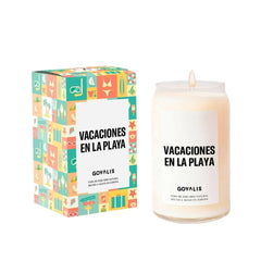 Scented Candle Vacaciones en la Playa (500 g) - GOVALIS Maroc - Aylal Beauty