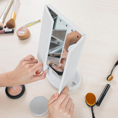 Magnifying Mirror with LED 4-in-1 Ledflect - InnovaGoods Maroc - Aylal Beauty